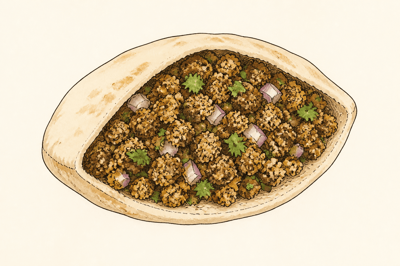 Falafel Crumble