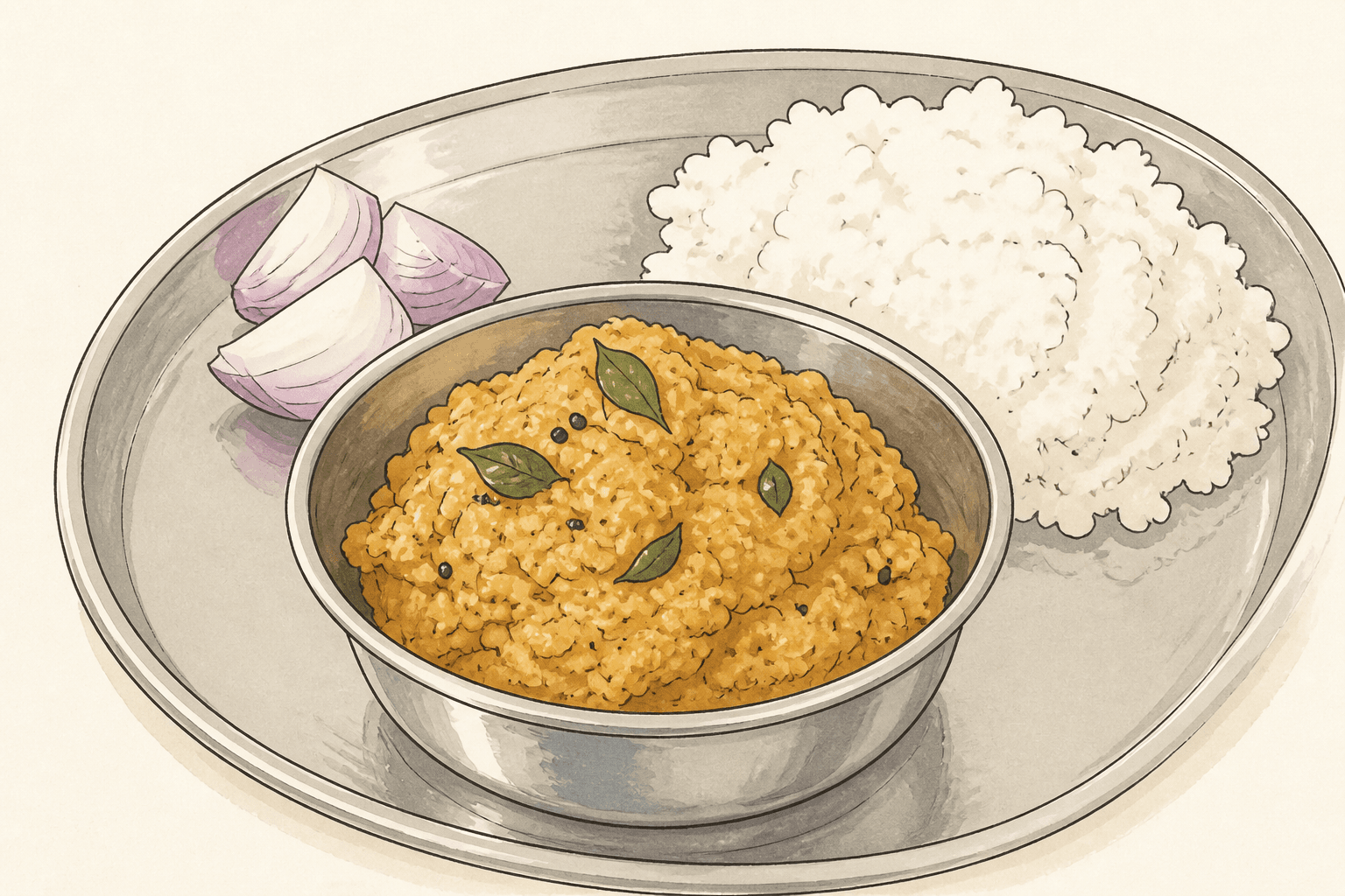 Kandhi Pachadi (Simple Toor Dal Chutney)
