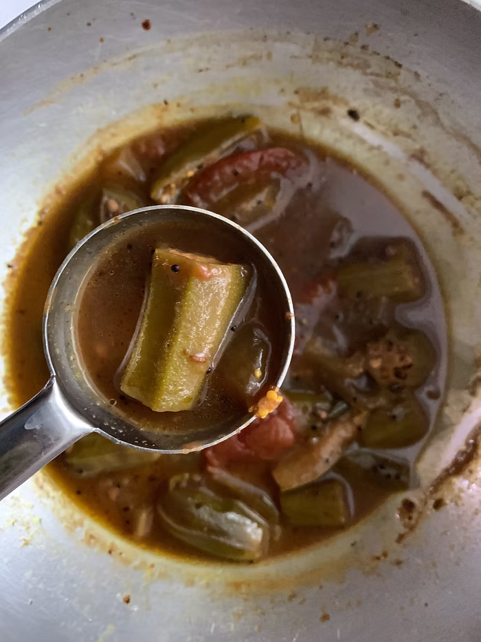 Mukkala Pulusu (Mixed Vegetable Tamarind Stew)