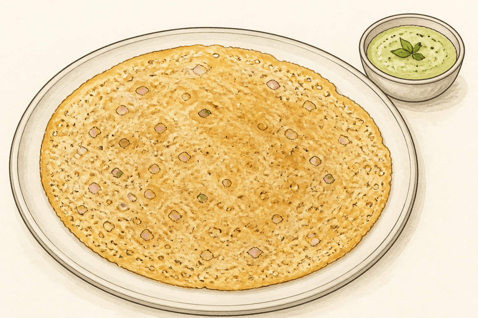 Oats Dosa (Instant)