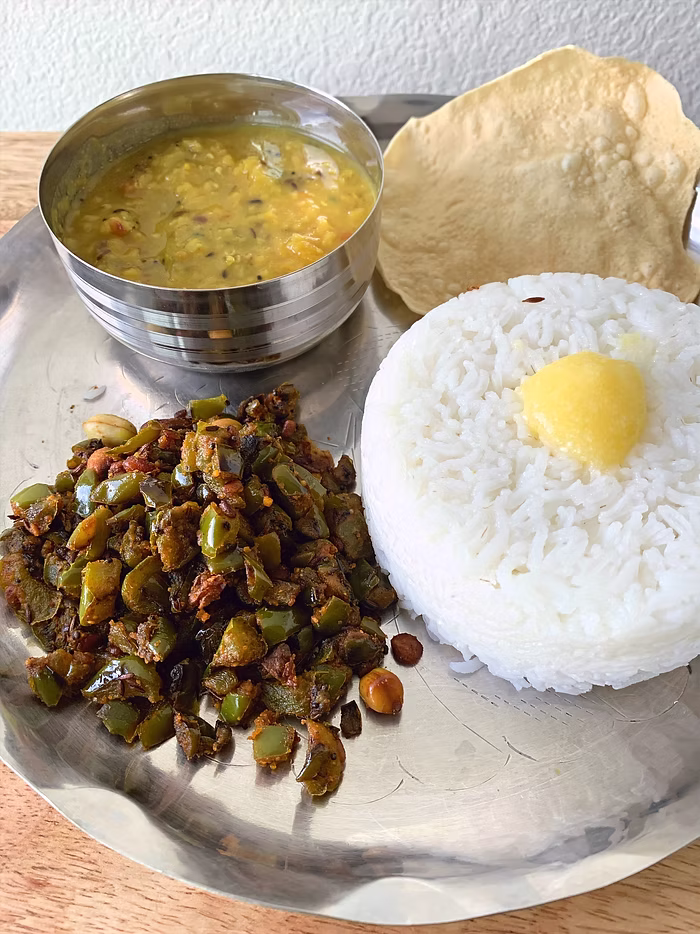 Simple Capsicum Koora